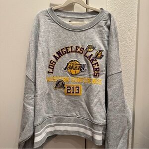 NWT Pro Standard Los Angeles Lakers Area Code Crewneck Sweatshirt